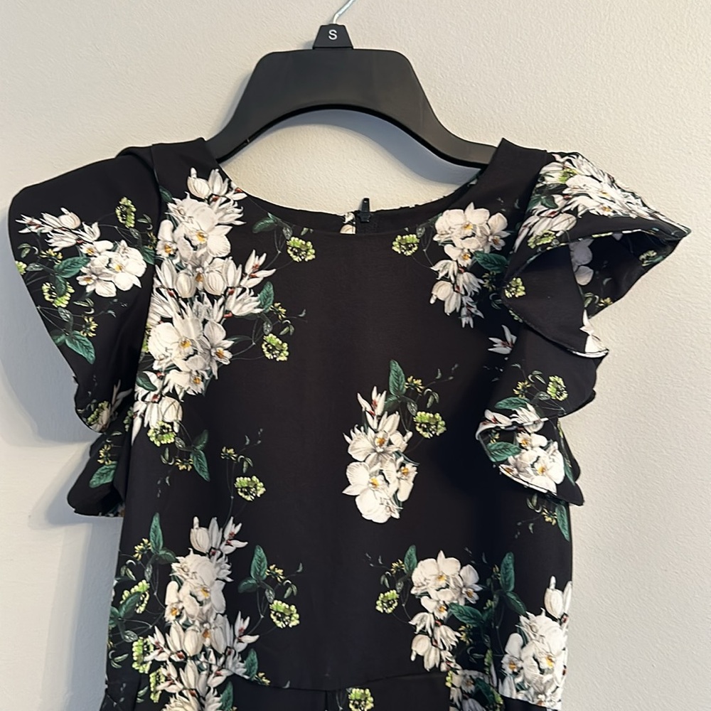 Big Girls Formal Floral Romper
